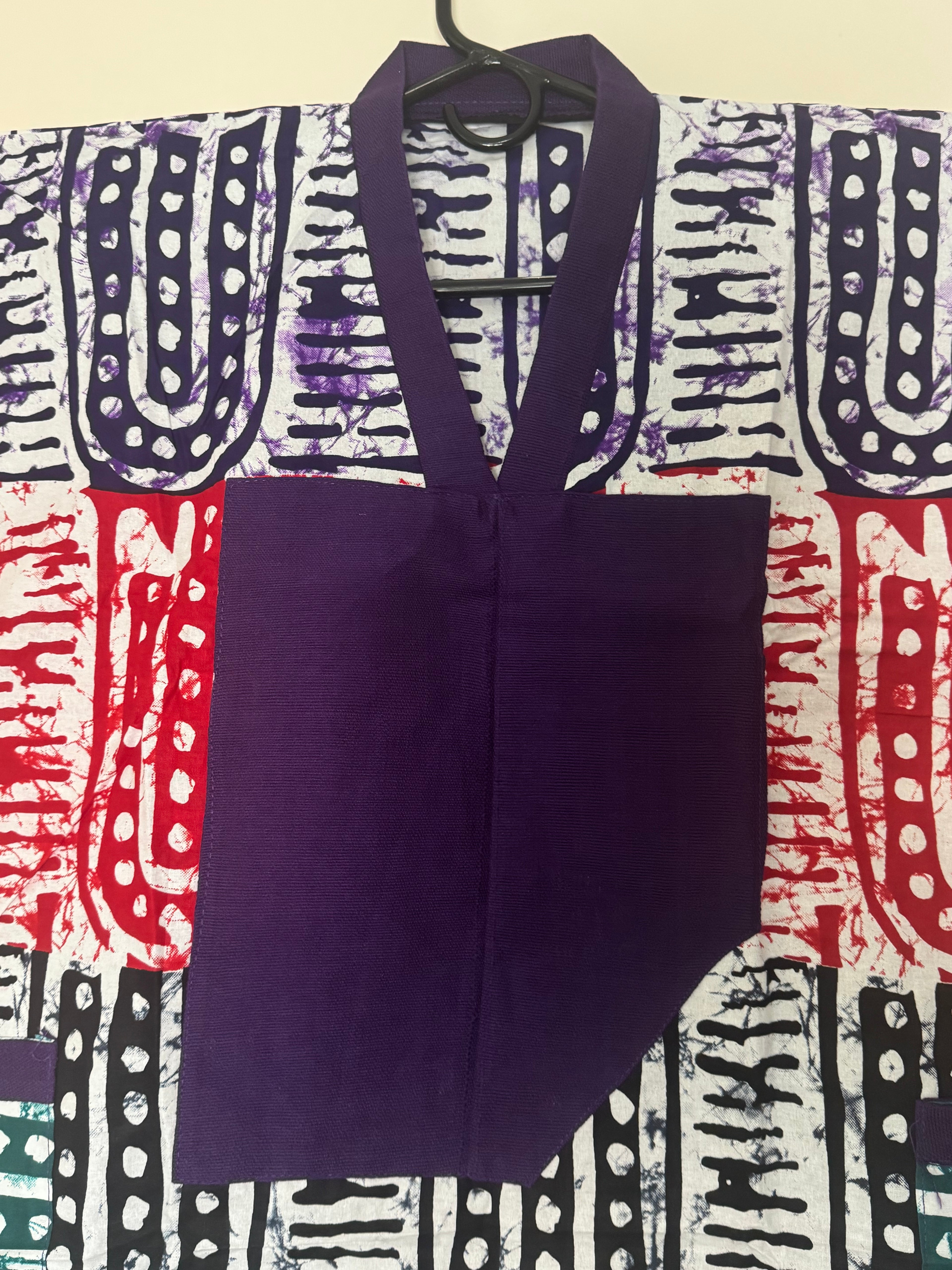 African Print Dress Women’s Fashion Size: Short Dress Two Side Pockets. L, XL.