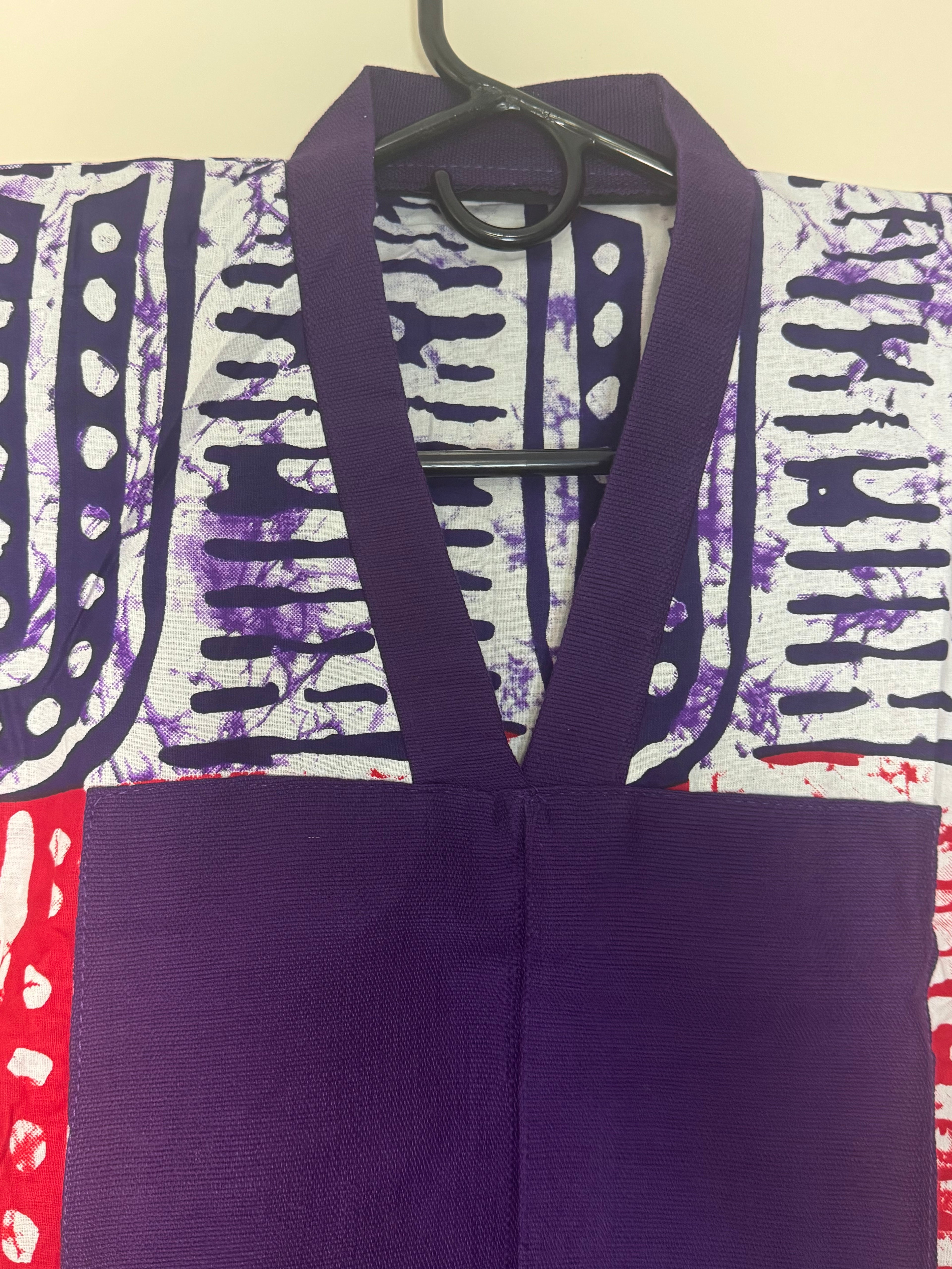 African Print Dress Women’s Fashion Size: Short Dress Two Side Pockets. L, XL.