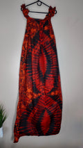 African Print Dress Women's Fashion.  With Two Pocket Side. Size: L , XL.