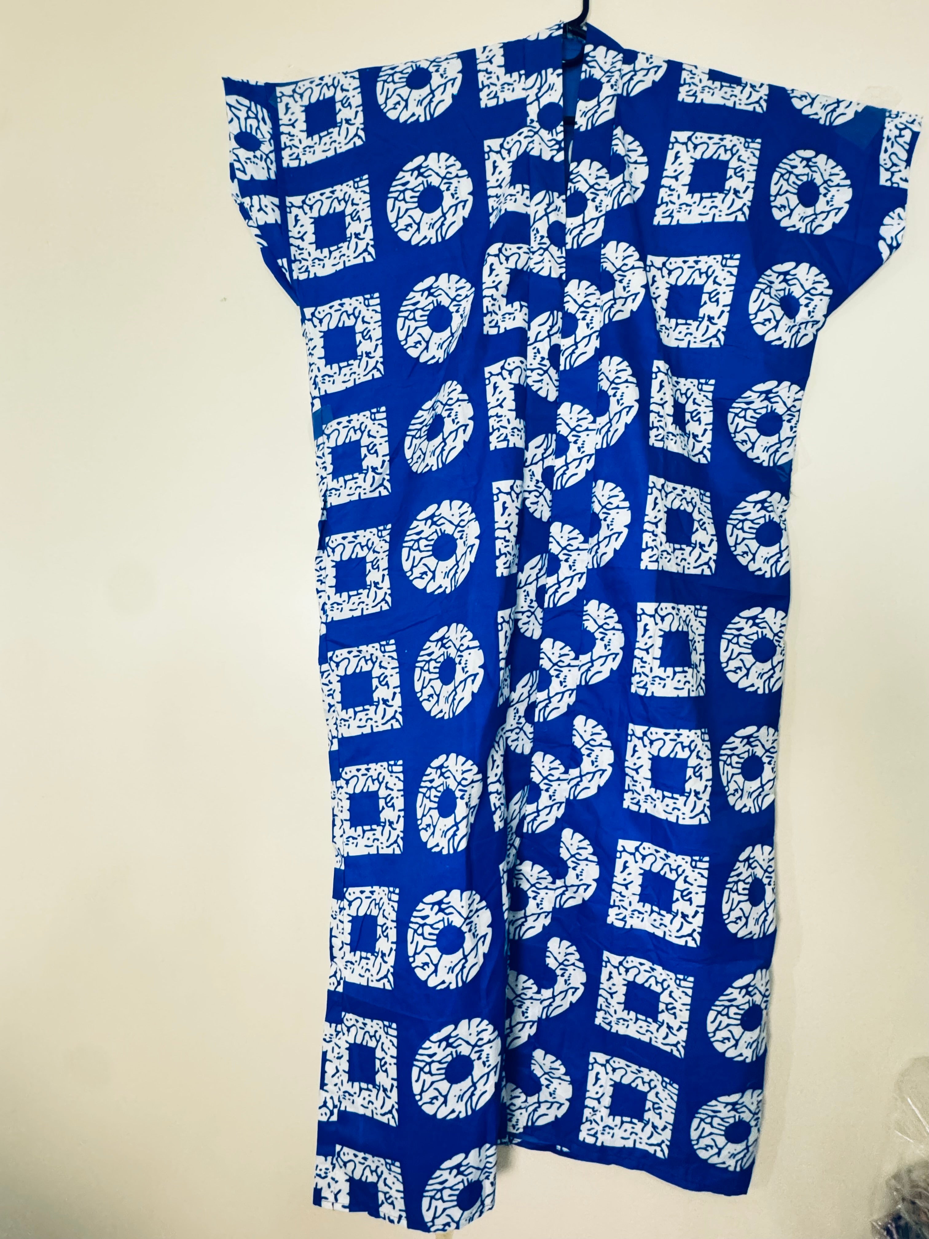 African Print Dress Women's Fashion. Size: XL. XXL. With Two Pockets Side.