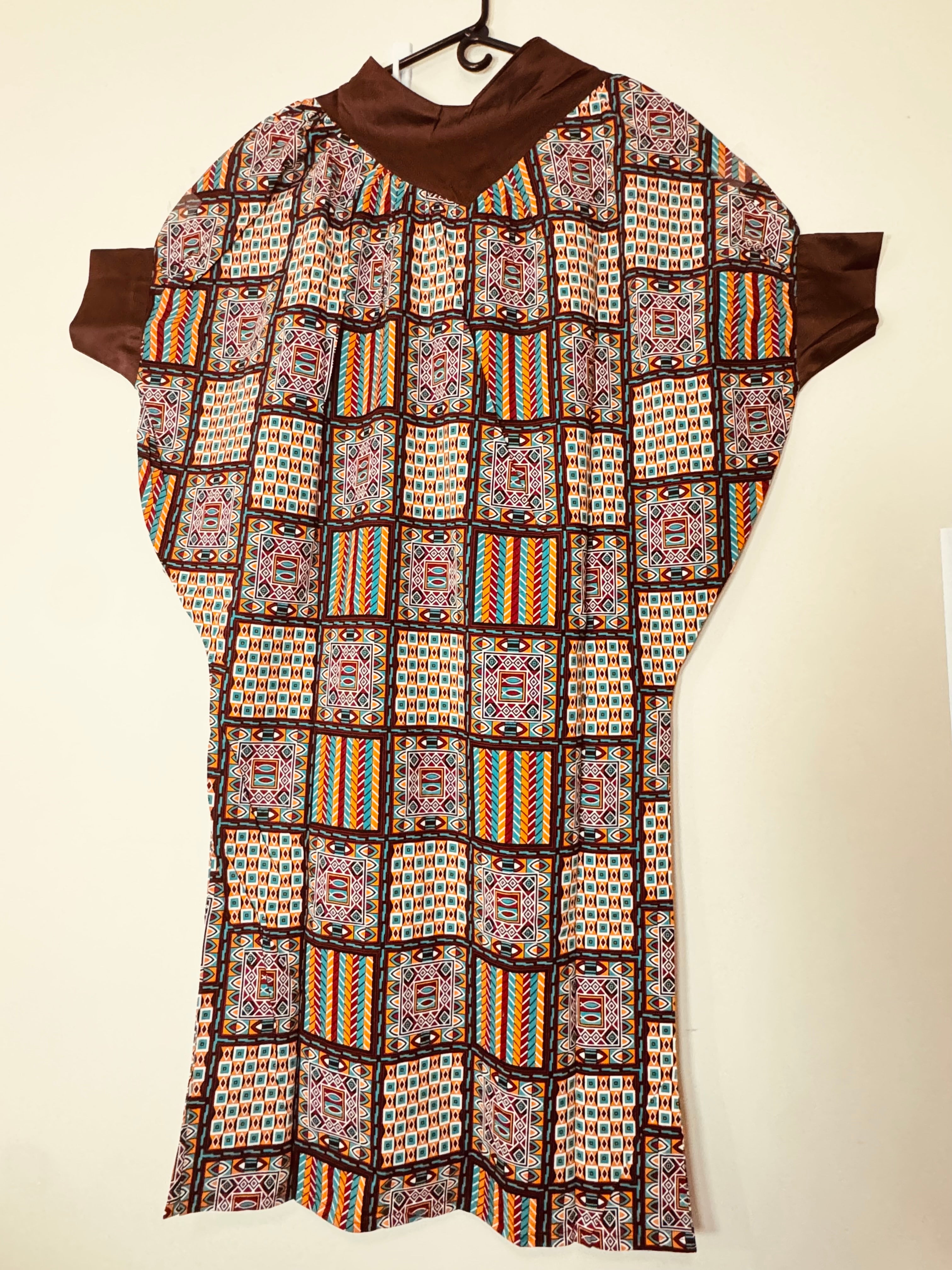 African Print Dress Women's Fashion. Long Dress. 2 piece sets.  Fits. XL, XXL.