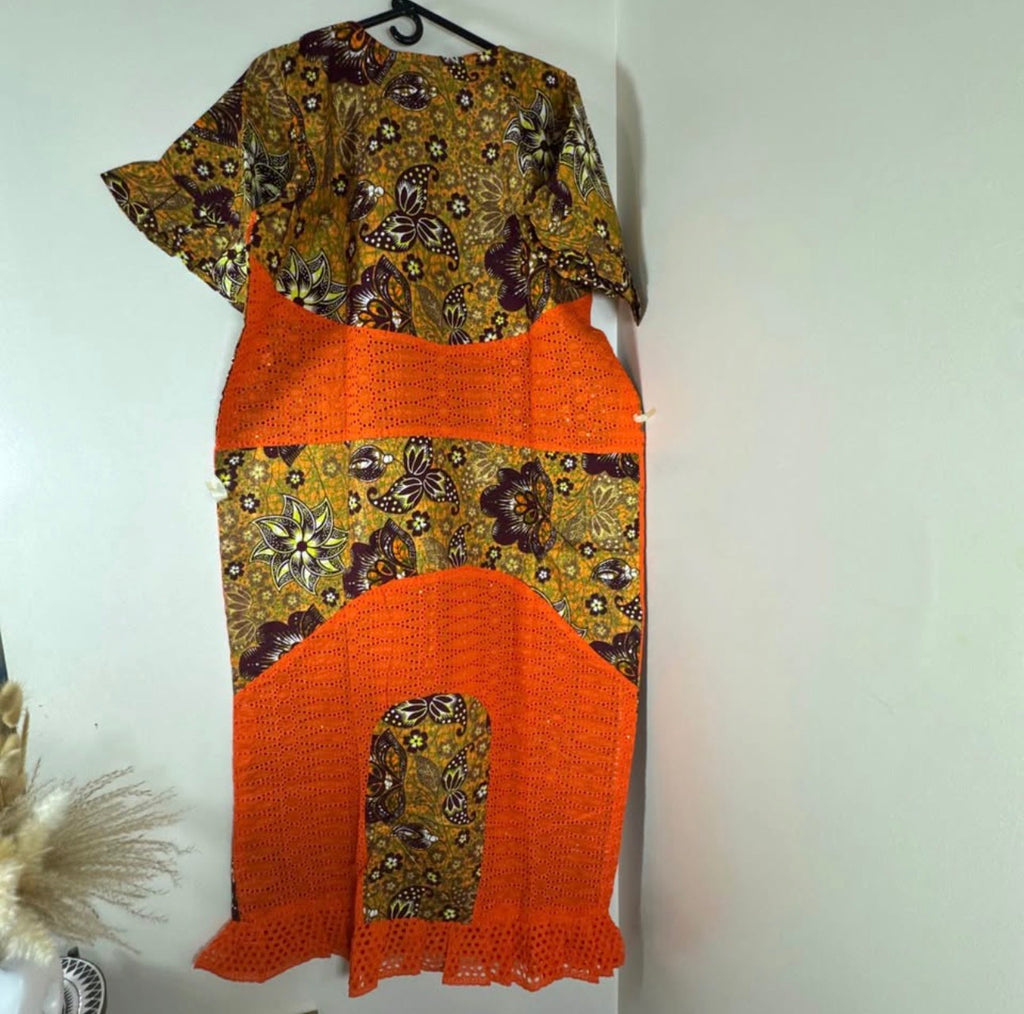 African Print Dress Women's Fashion. Size: L.