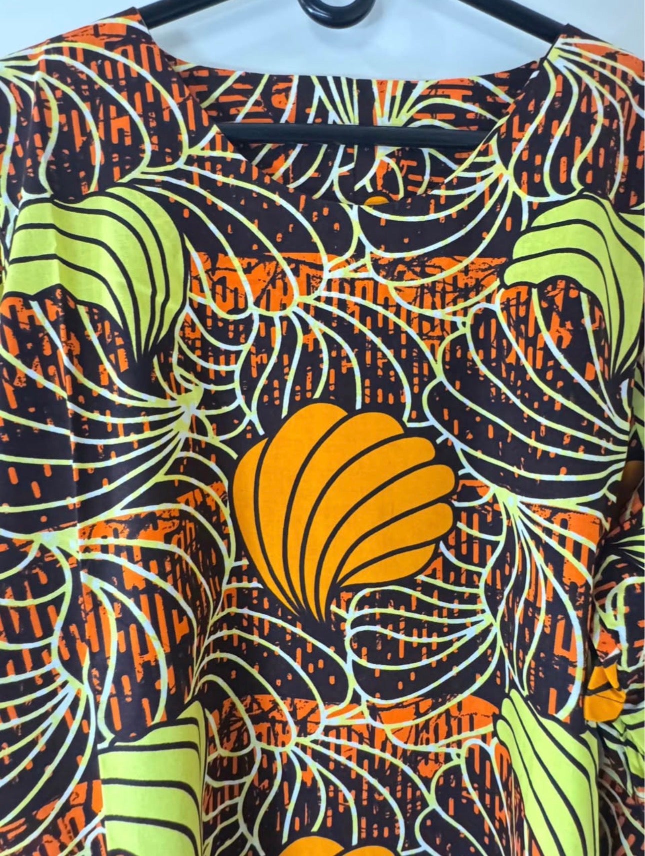 African Print Dress Women's Fashion. Long Dress. Fits. XL, XXL.