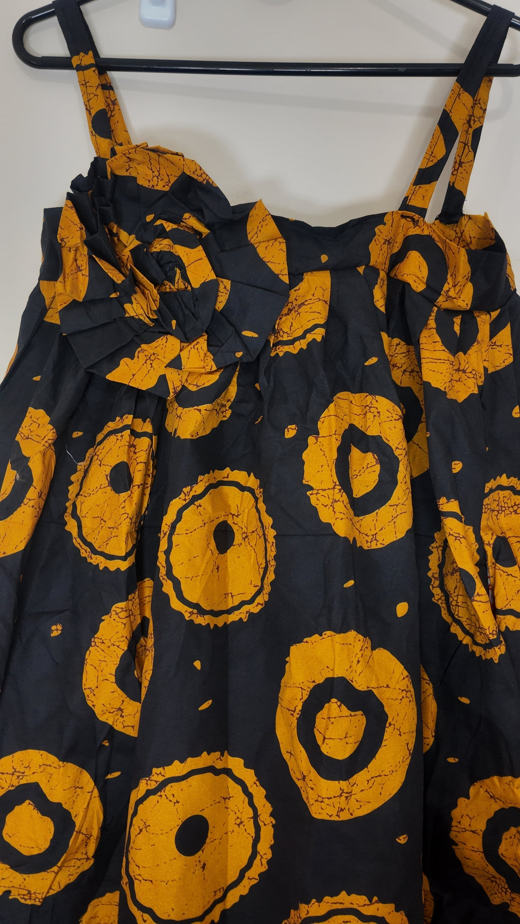 African Print Dress Women's Fashion.  With Two Pocket Side. Size: L , XL.