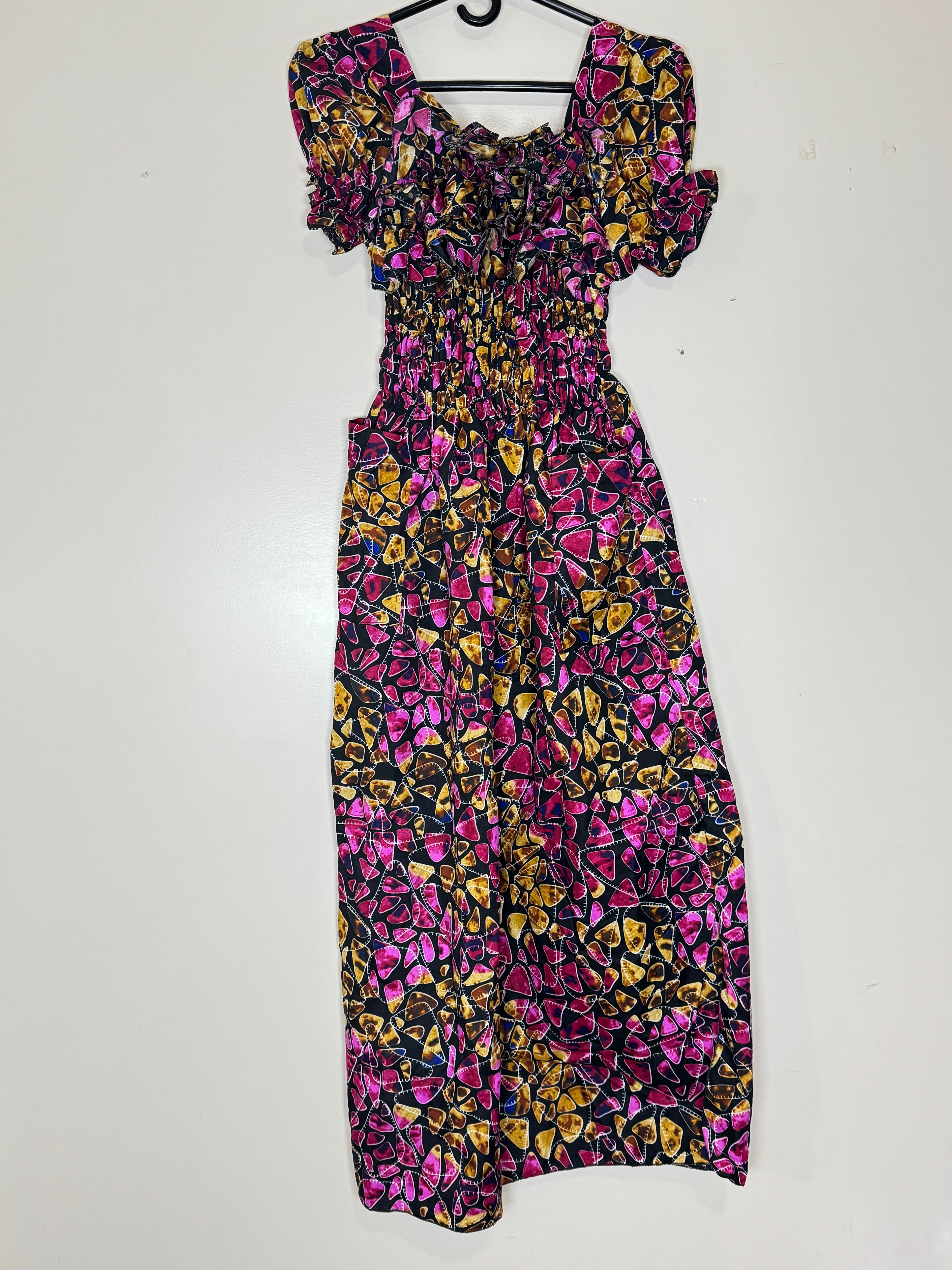African Print Dress Women’s Fashion 
Size: Fits S, M , L.