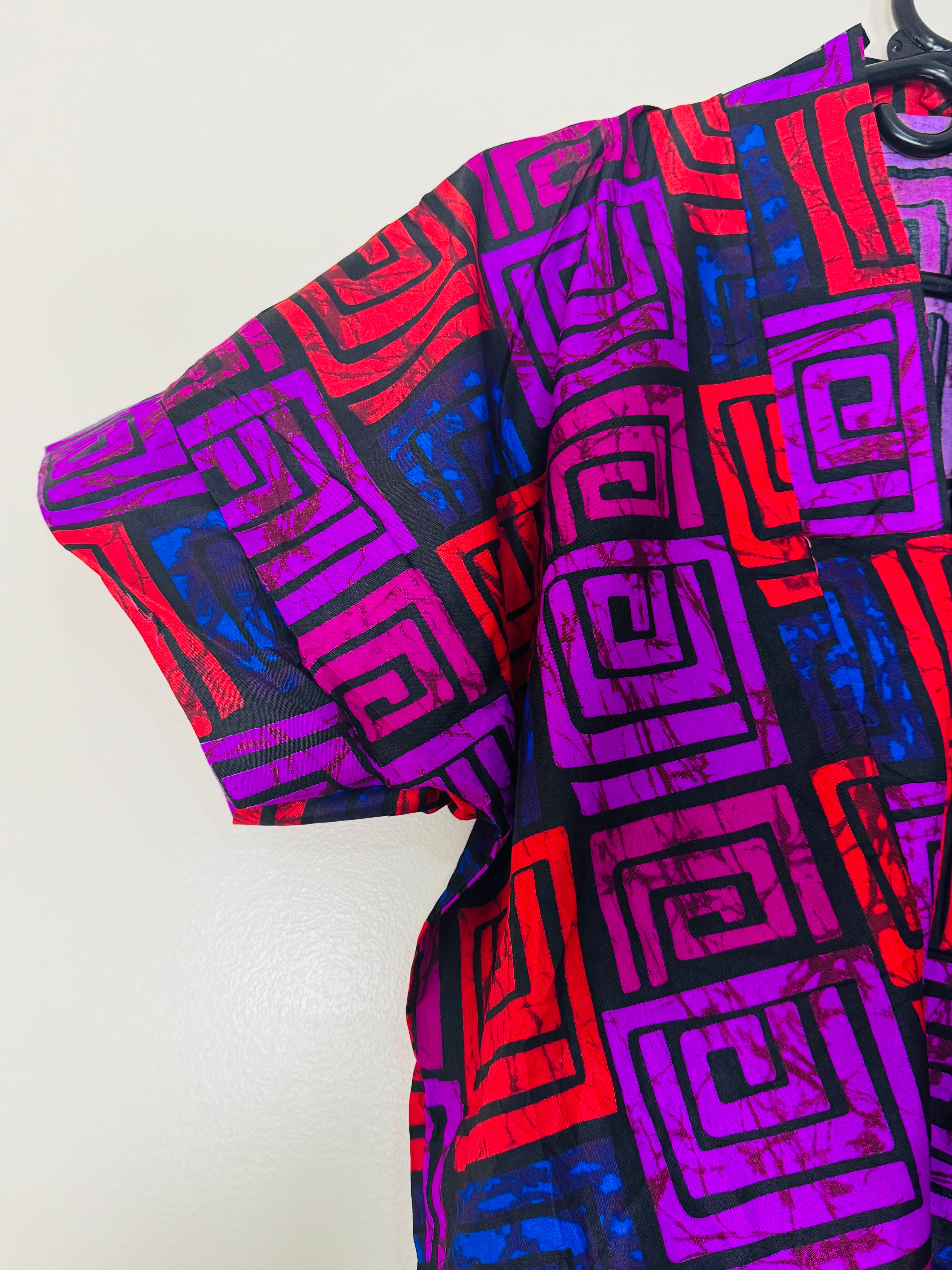 African Print Dress Women’s Fashion. Top And Pant. With Two Side Pockets Size. L