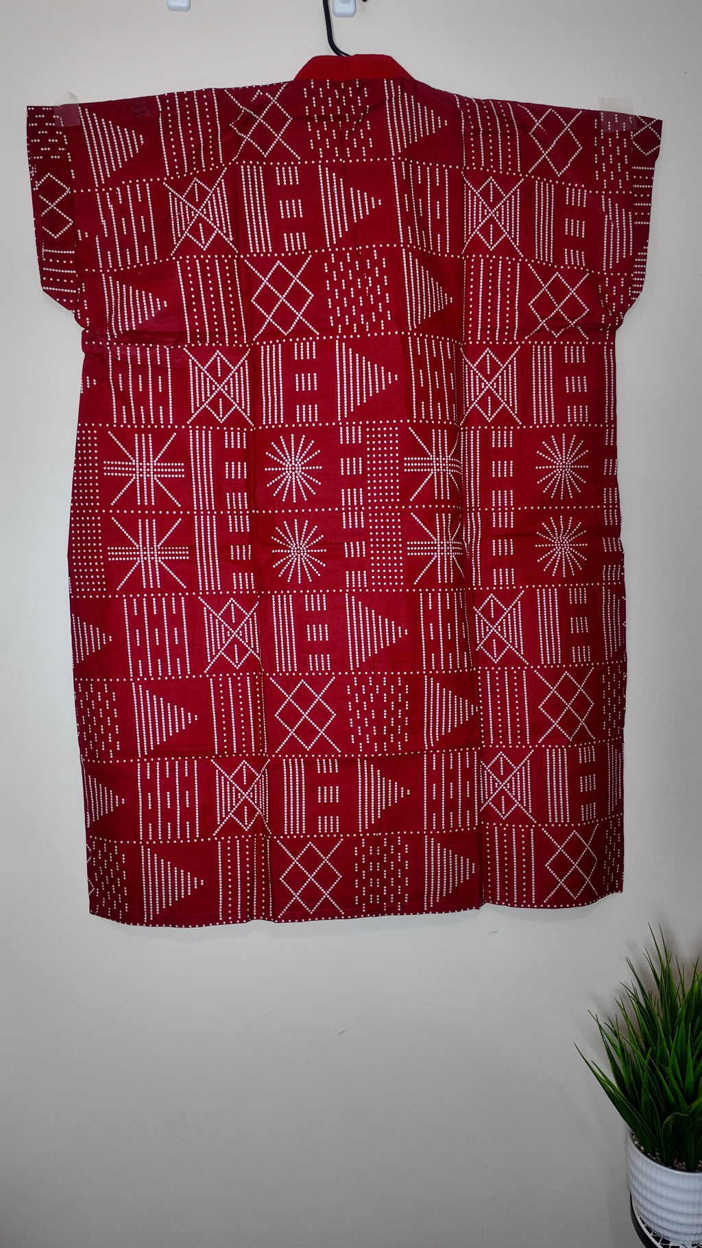 African Print Dress Women’s Fashion Size: Short Dress Two Side Pockets. L, XL.