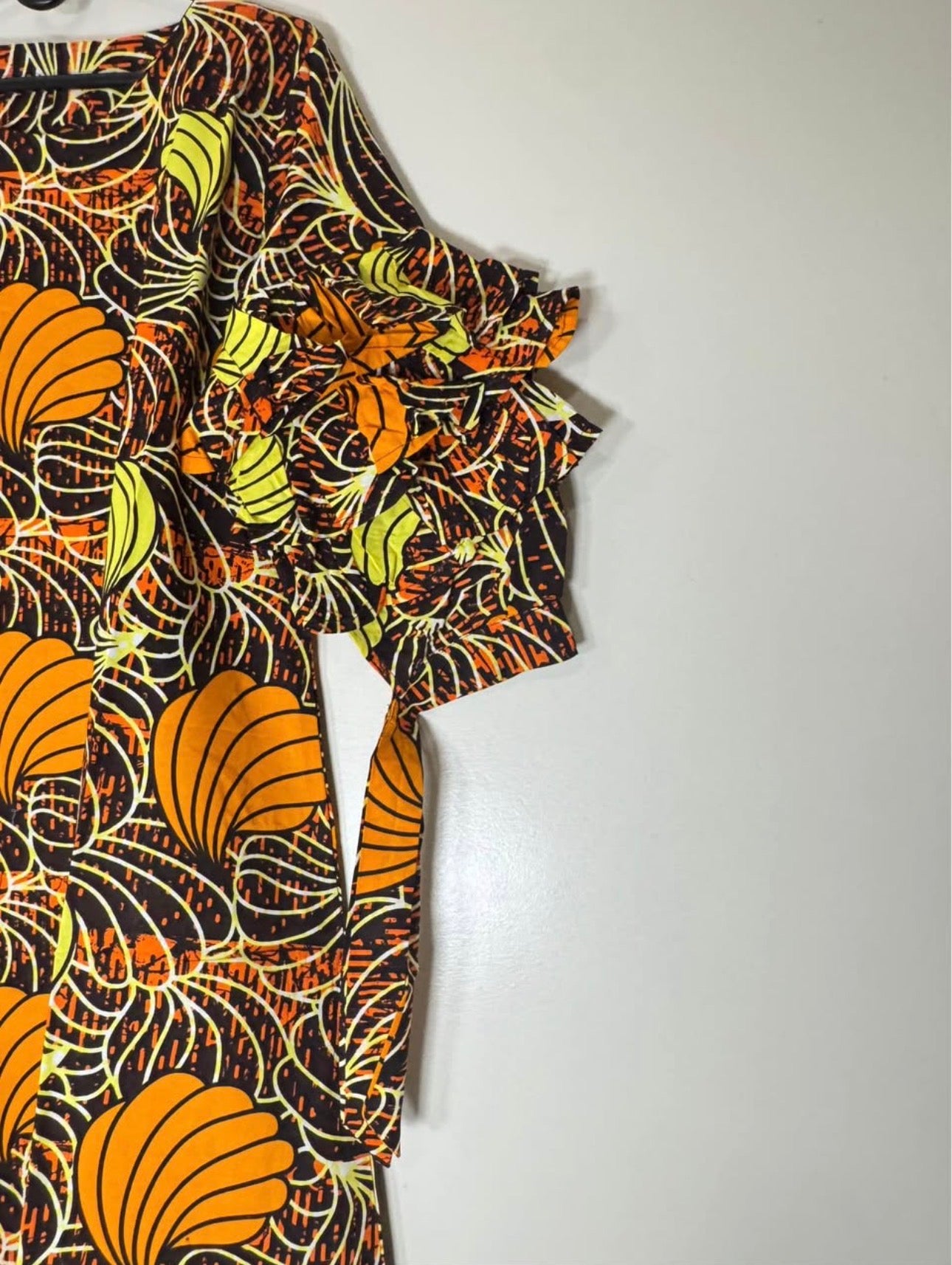 African Print Dress Women's Fashion. Long Dress. Fits. XL, XXL.