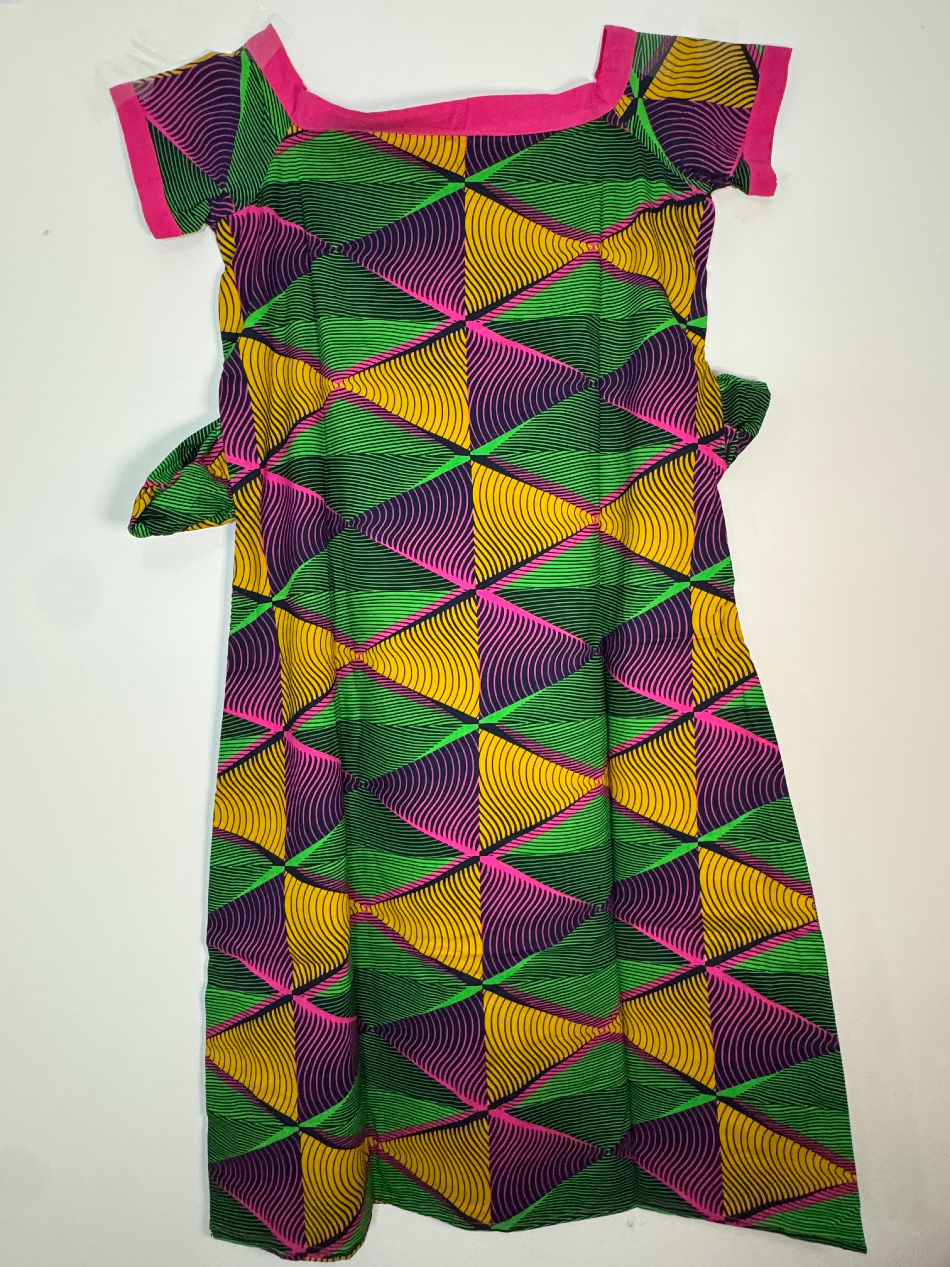 Women’s Dress. African Clothing. Long Dress With Scarf And With Two Pockets Side. Two Piece Set. 
Size: XL, XXL