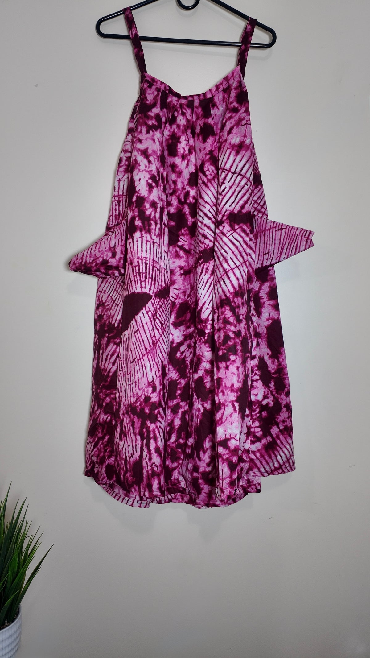 African Print Dress Women’s Fashion. Short Dress With Two Side Pockets. M, L