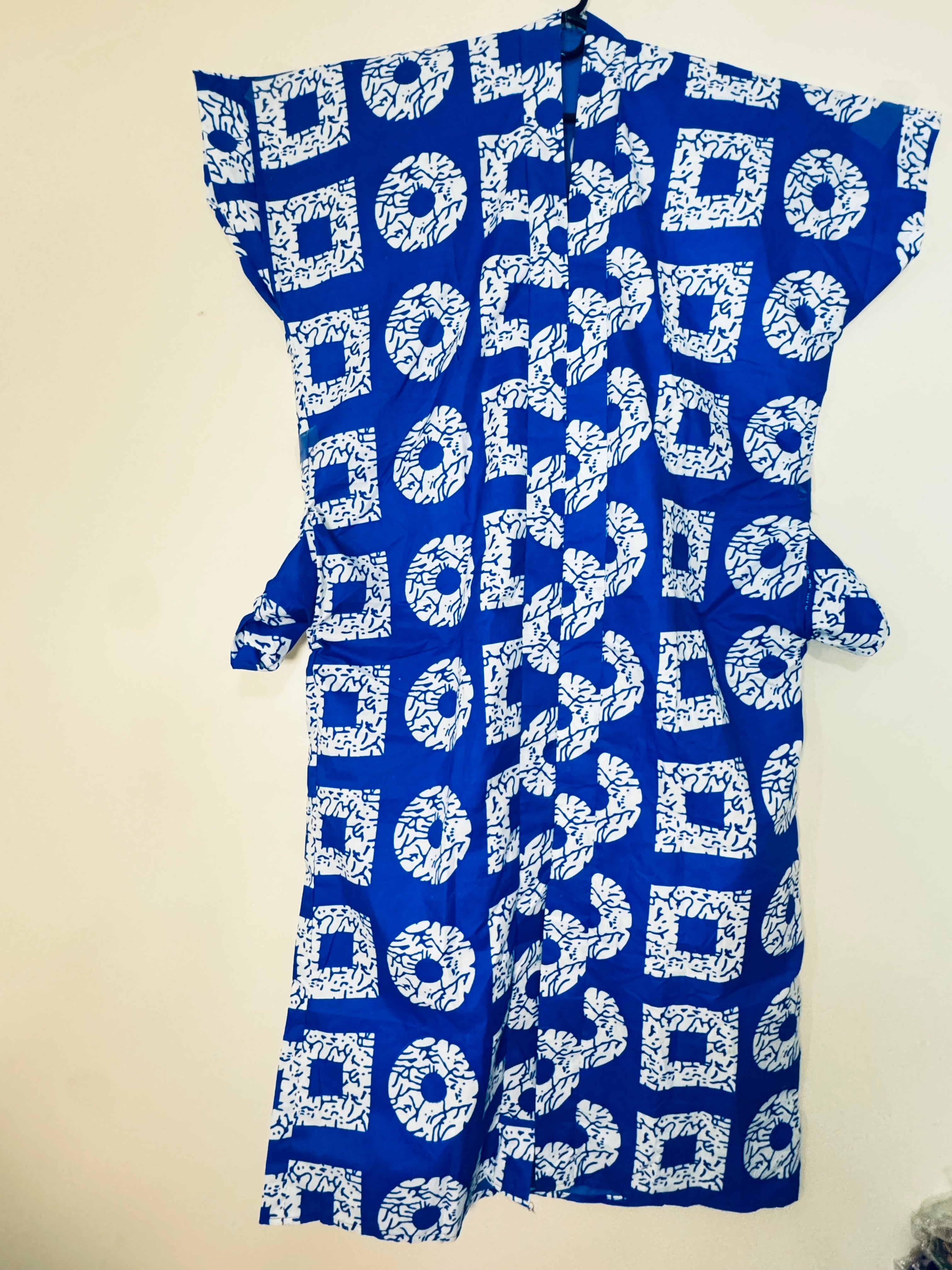African Print Dress Women's Fashion. Size: XL. XXL. With Two Pockets Side.