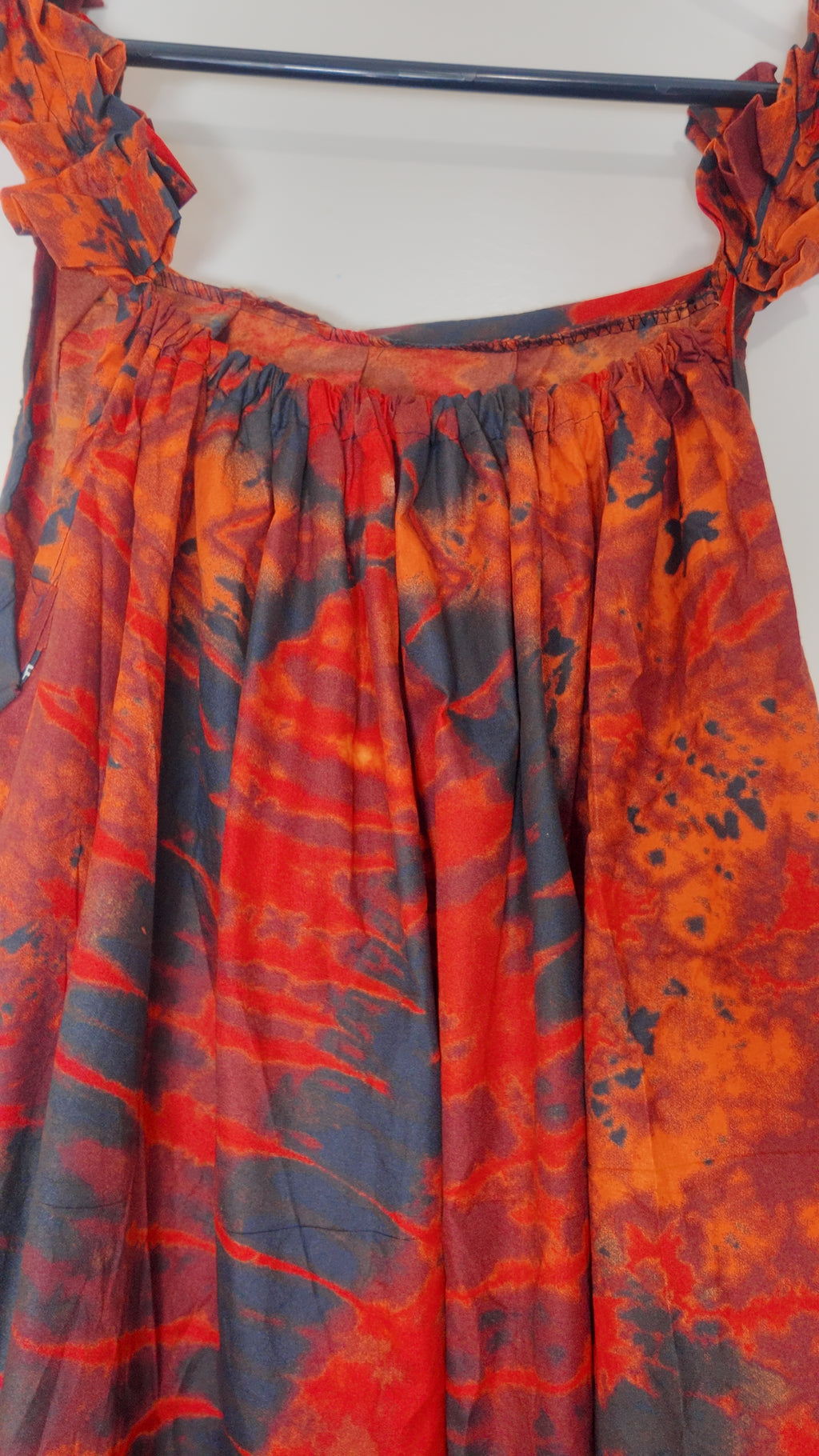 African Print Dress Women's Fashion.  With Two Pocket Side. Size: L , XL.