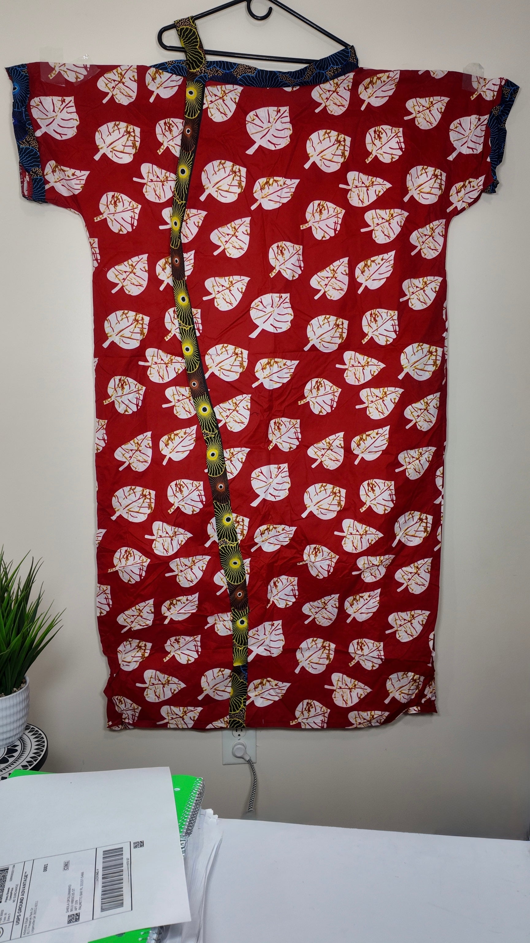 African Print Dress Women’s Fashion. Long Dress. With Two Side Pocket. XL, XXL