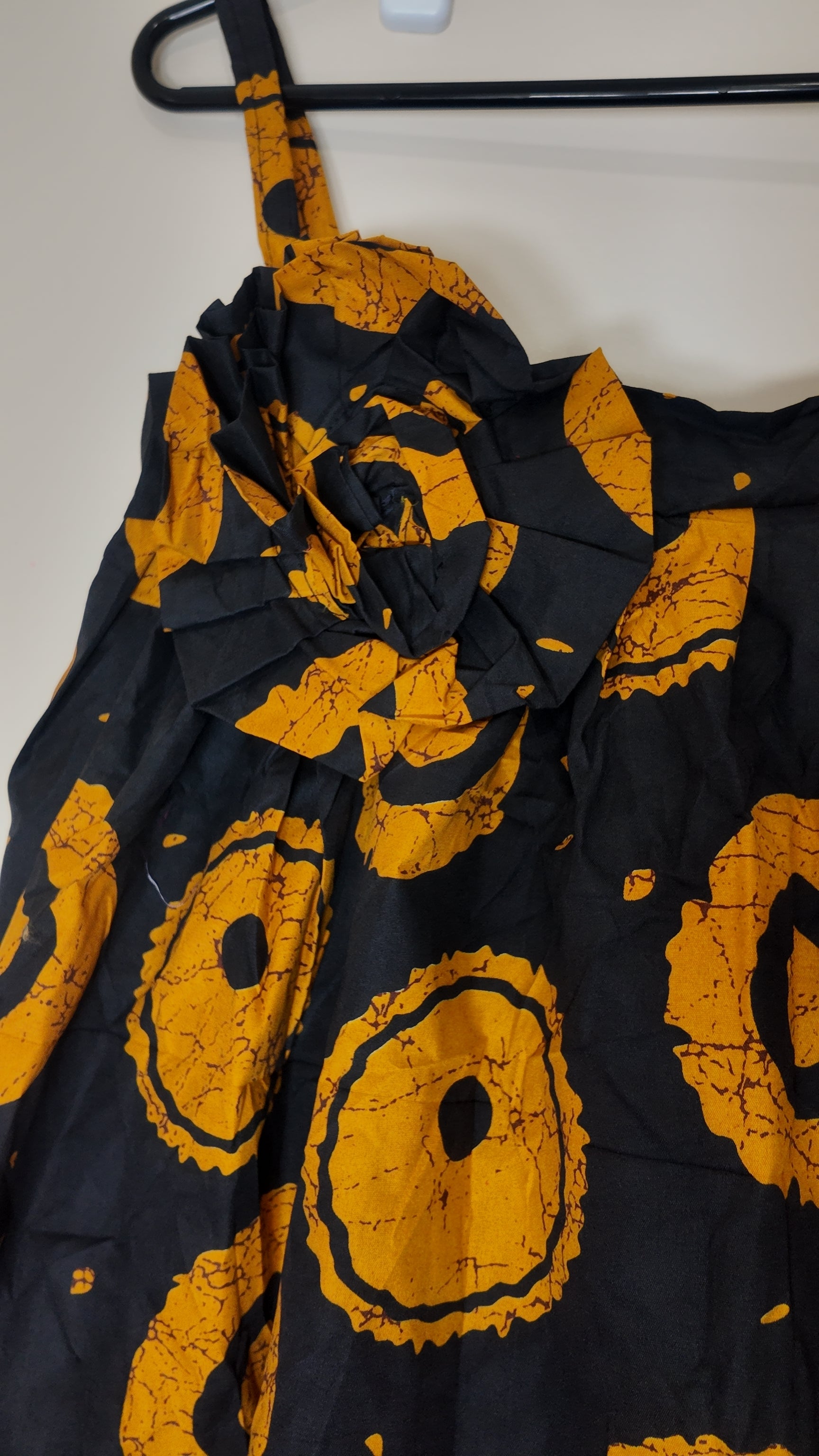 African Print Dress Women's Fashion.  With Two Pocket Side. Size: L , XL.
