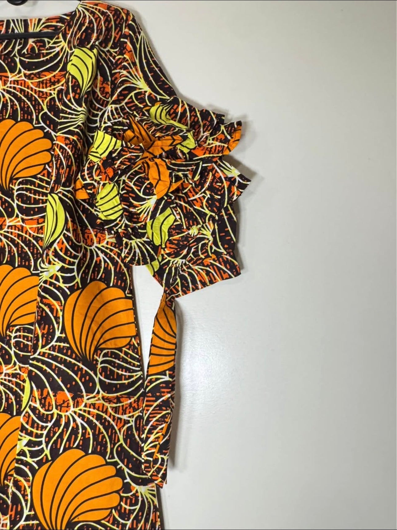 African Print Dress Women's Fashion. Long Dress. Fits. XL, XXL.