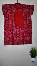 African Print Dress Women’s Fashion Size: Short Dress Two Side Pockets. L, XL.