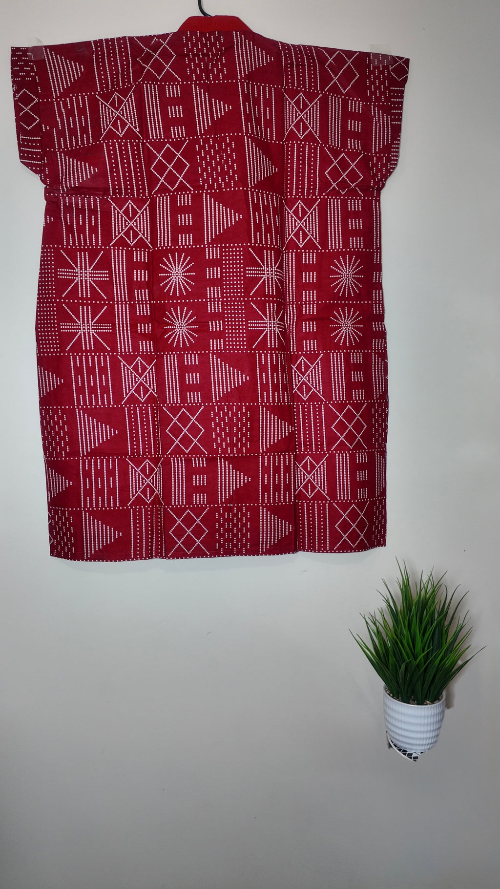 African Print Dress Women’s Fashion Size: Short Dress Two Side Pockets. L, XL.