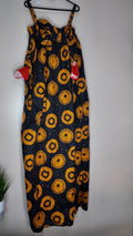 African Print Dress Women's Fashion.  With Two Pocket Side. Size: L , XL.