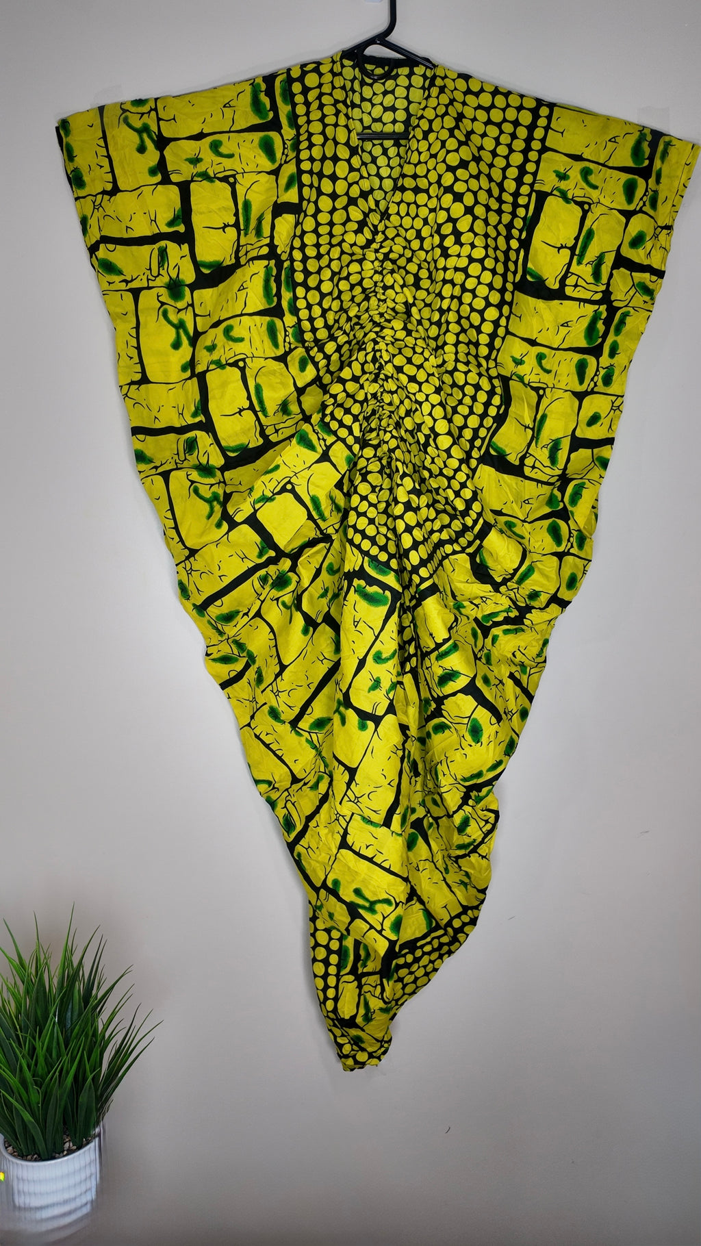 African Print Dress Women's Fashion.  With Two Pocket Side. Size: L , XL.