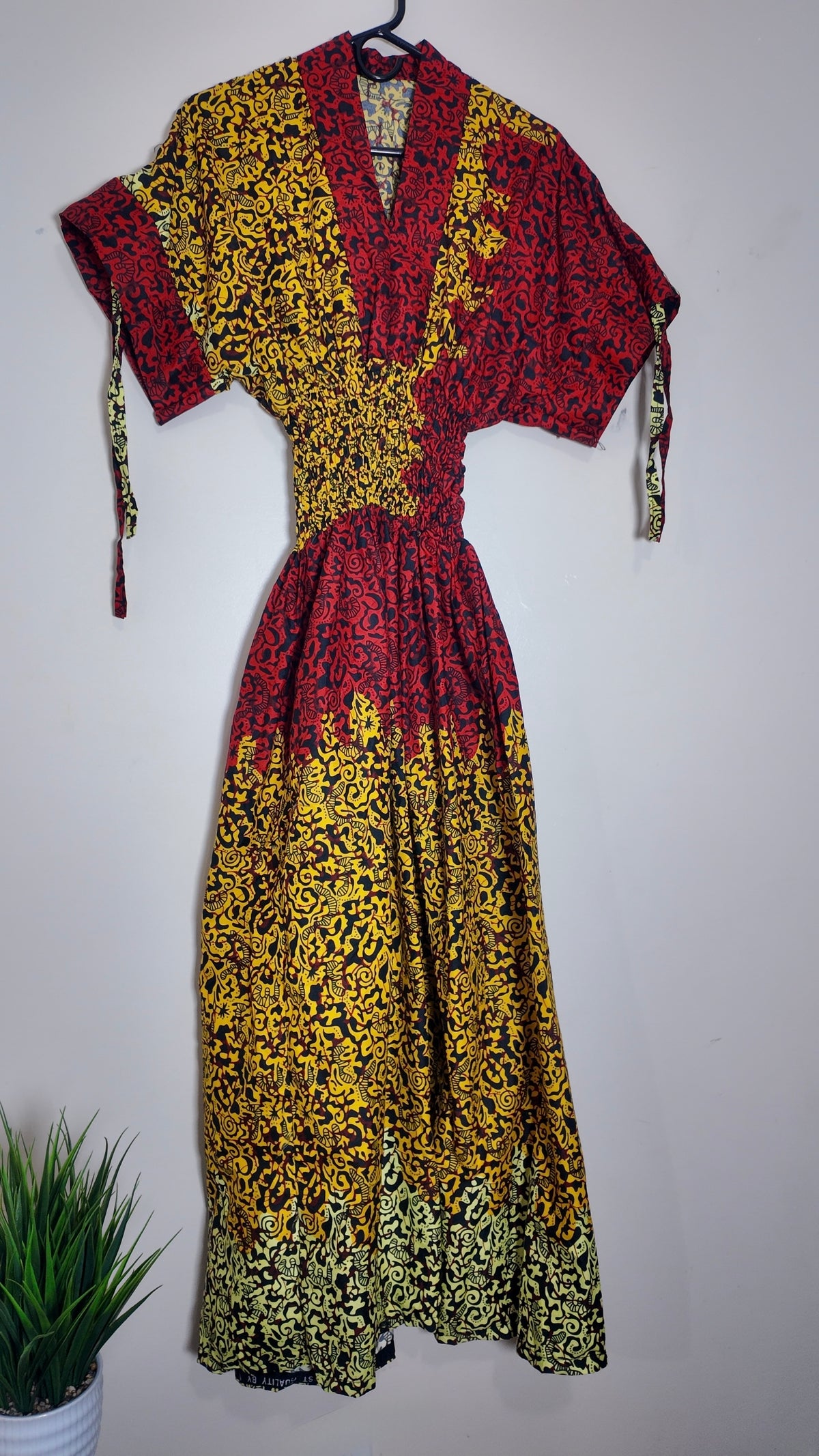 African Print Dress Women's Fashion. Size: L.