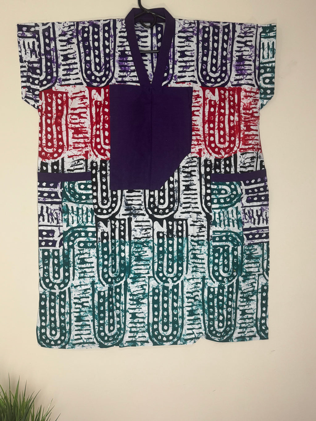 African Print Dress Women’s Fashion Size: Short Dress Two Side Pockets. L, XL.