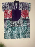 African Print Dress Women’s Fashion Size: Short Dress Two Side Pockets. L, XL.