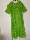 African Print Dress Women’s Fashion. 3 Piece Set. Lace Fabric.  Size: Fits L, XL