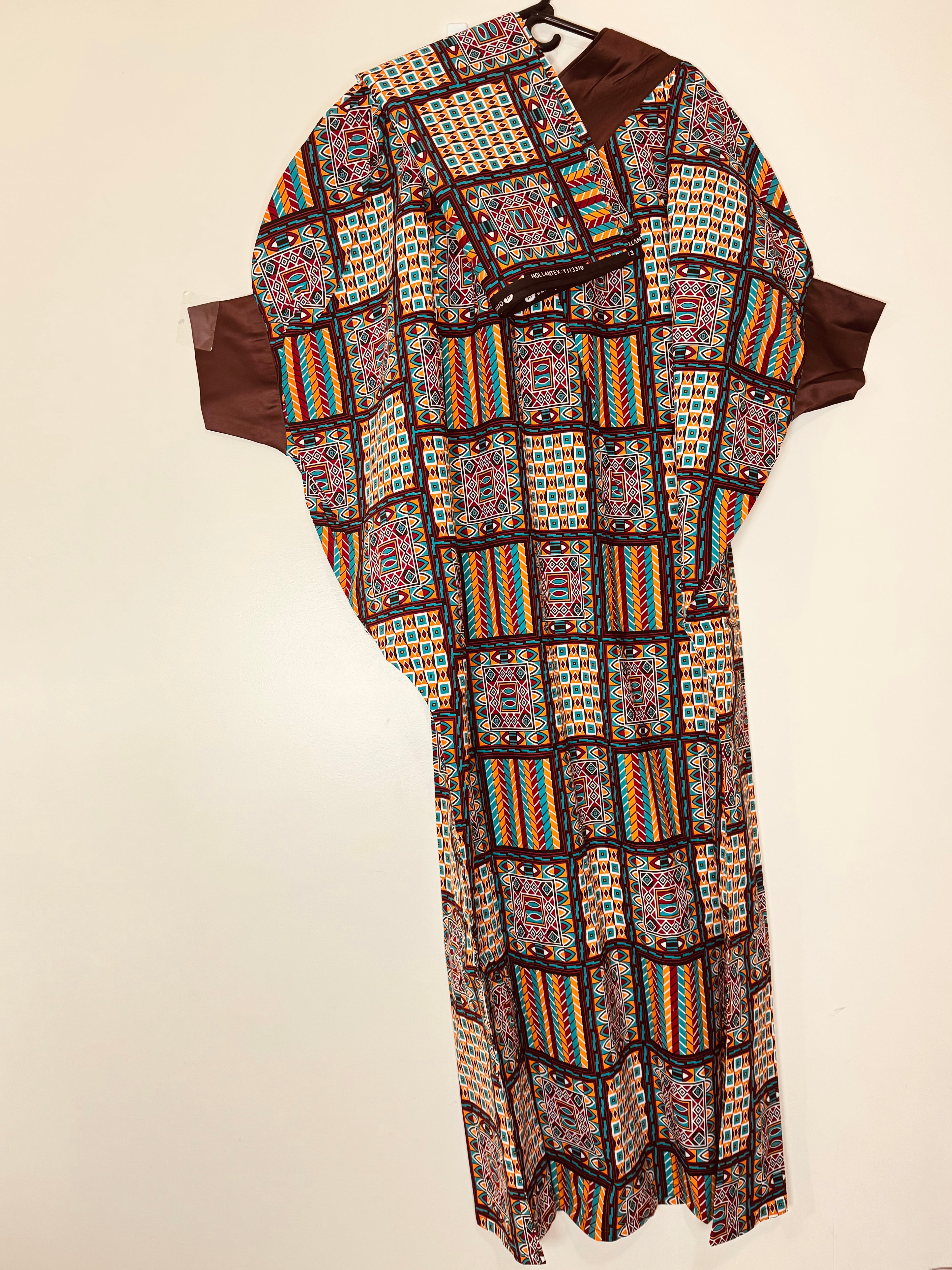 African Print Dress Women's Fashion. Long Dress. 2 piece sets.  Fits. XL, XXL.