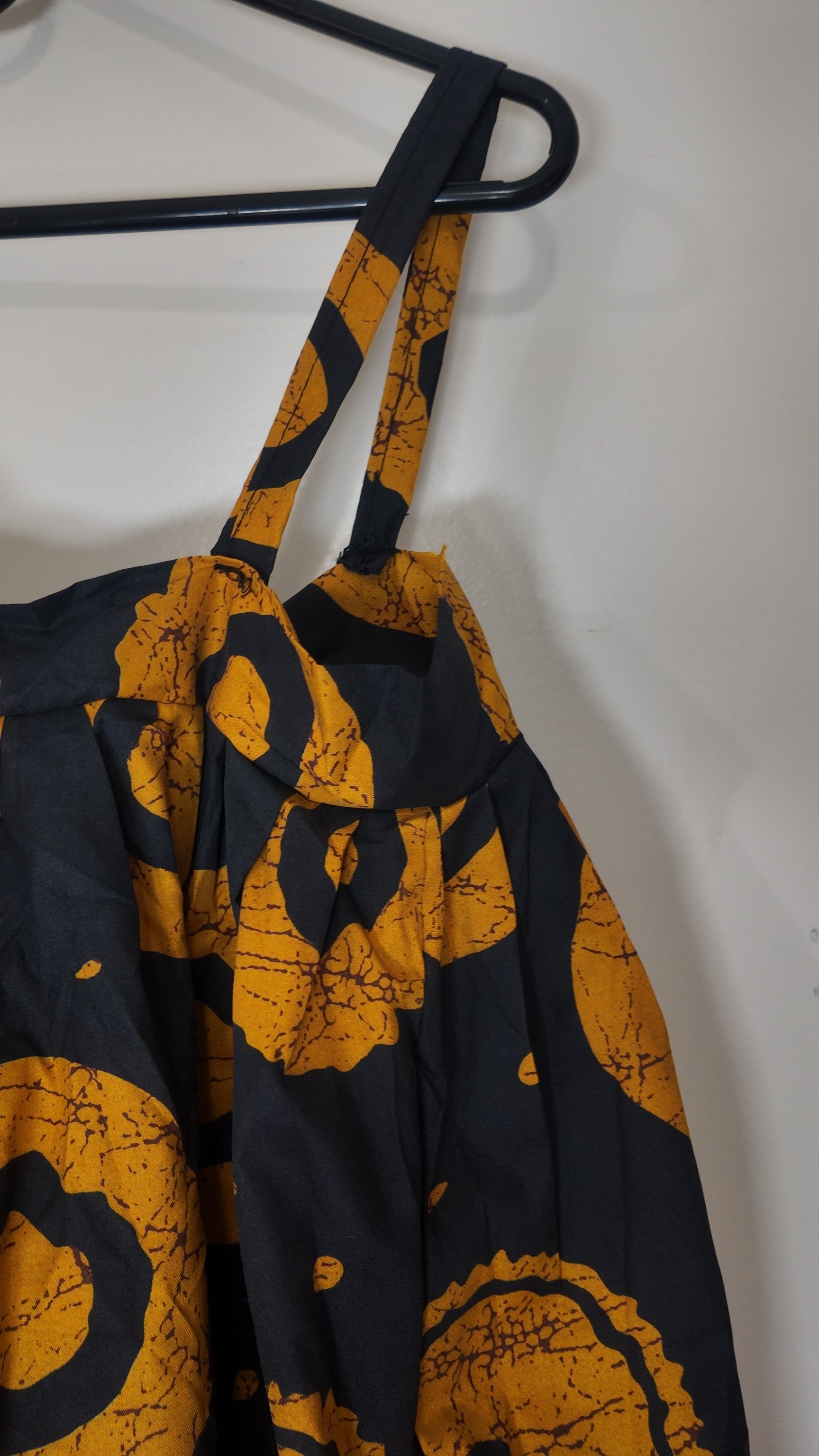 African Print Dress Women's Fashion.  With Two Pocket Side. Size: L , XL.
