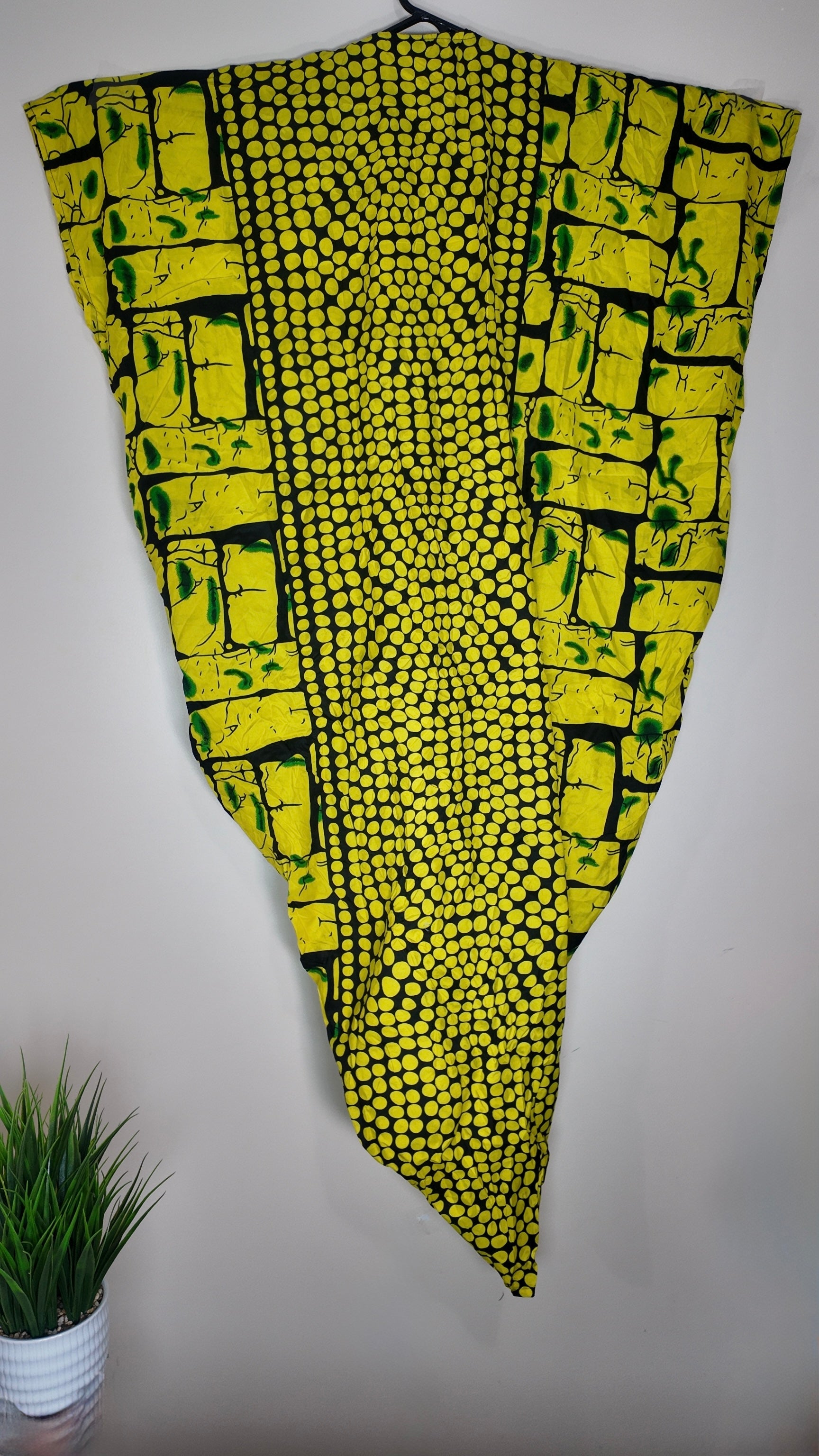 African Print Dress Women's Fashion.  With Two Pocket Side. Size: L , XL.
