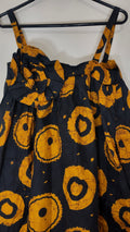 African Print Dress Women's Fashion.  With Two Pocket Side. Size: L , XL.