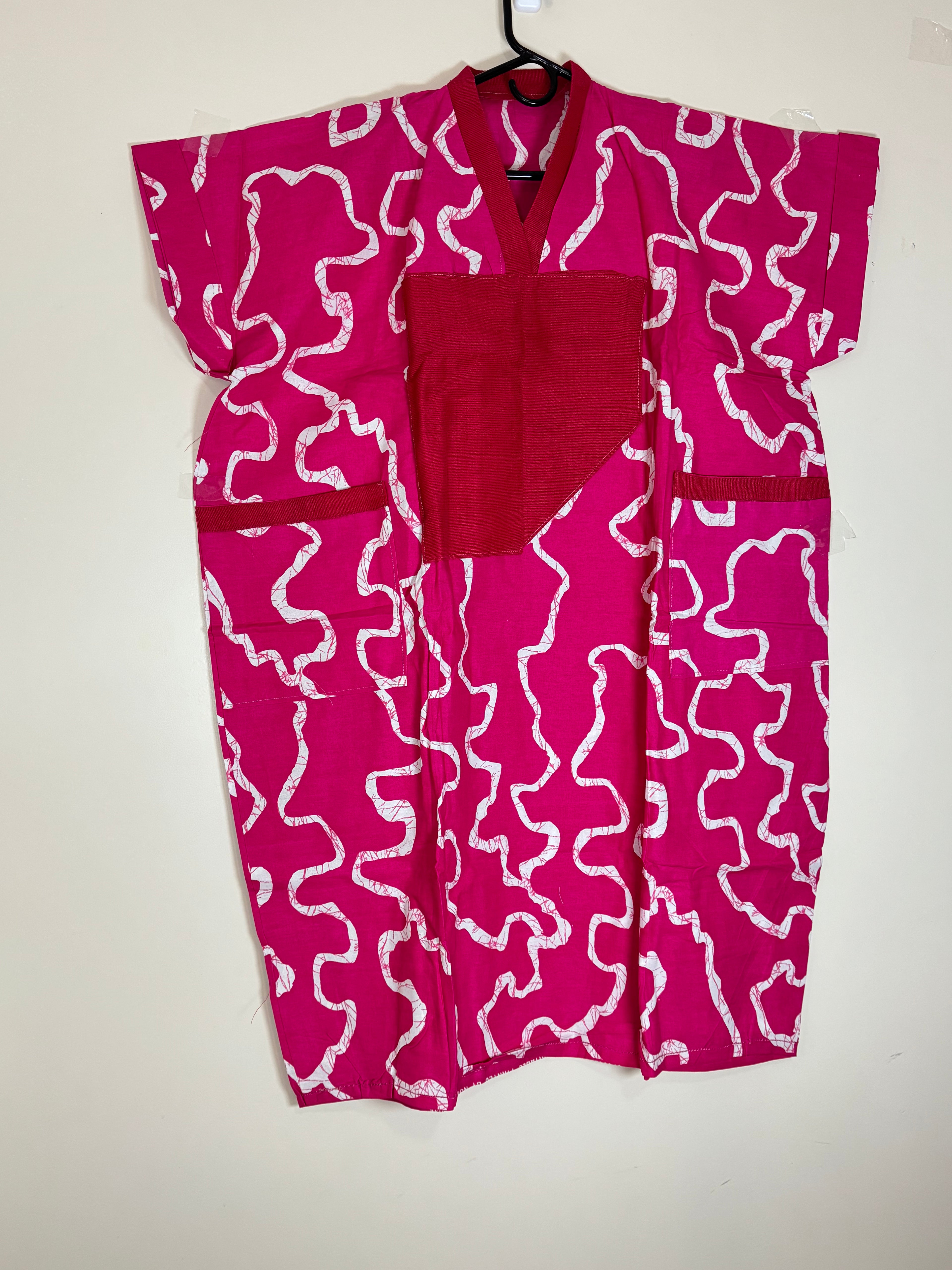 African Print Dress Women's Fashion. With two side pockets .
Size: M , L.