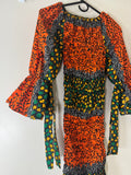 African Print Dress Women’s Fashion. Size: Fits S, M.