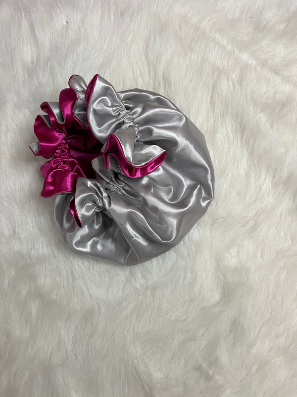 Ruffle Satin Bonnet 2 Packs